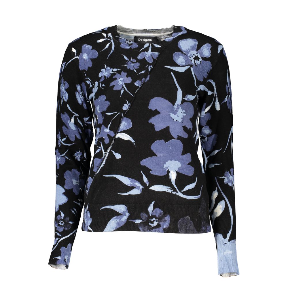 Desigual Chic Contrasting Crew Neck Sweater Desigual