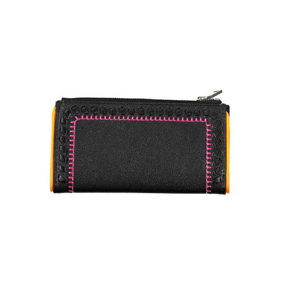 Desigual Elegant Black Two-Compartment Wallet Desigual