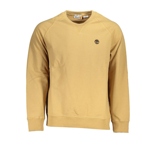 Timberland Beige Crew Neck Embroidered Sweatshirt Timberland