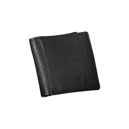 Blauer Elegant Black Leather Dual-Compartment Wallet Blauer