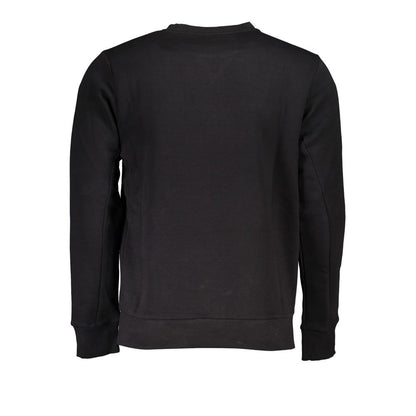 U.S. Grand Polo Chic Crew Neck Fleece Sweatshirt in Black U.S. Grand Polo