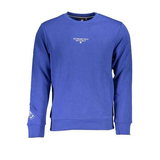 U.S. Grand Polo Classic Blue Crew Neck Sweatshirt U.S. Grand Polo