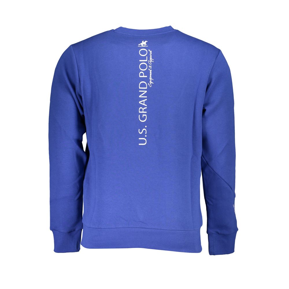 U.S. Grand Polo Classic Blue Crew Neck Sweatshirt U.S. Grand Polo