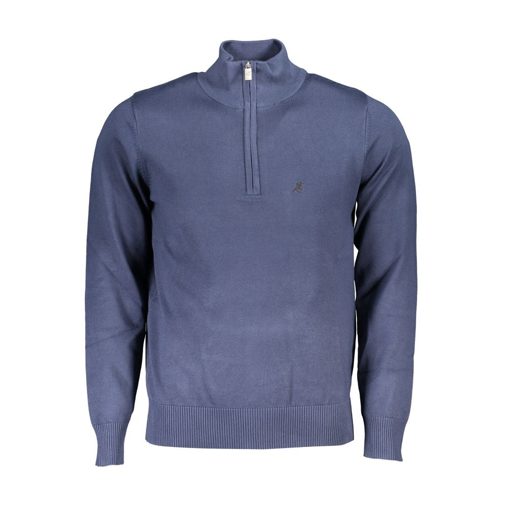 U.S. Grand Polo Elegant Blue Half-Zip Sweater U.S. Grand Polo