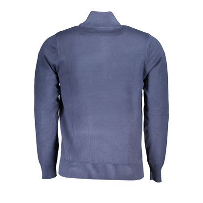 U.S. Grand Polo Elegant Blue Half-Zip Sweater U.S. Grand Polo