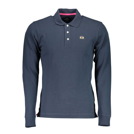 La Martina Elegant Long-Sleeved Slim Fit Polo Shirt La Martina