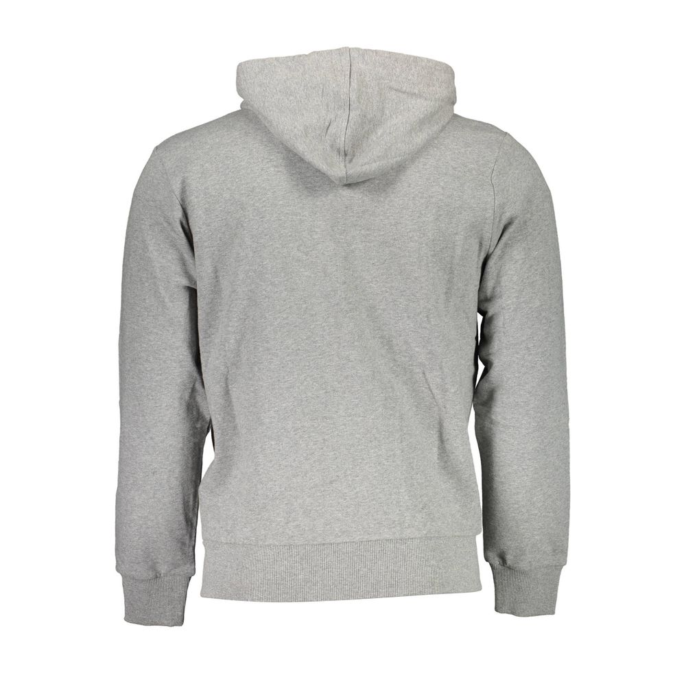 La Martina Elegant Gray Hooded Sweatshirt for Men La Martina