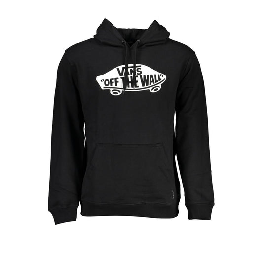 Vans Sleek Black Hoodie with Central Pocket Vans