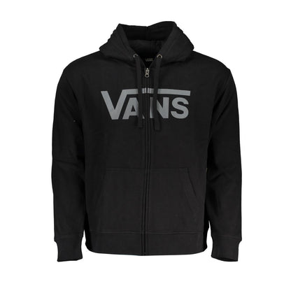 Vans Sleek Black Hooded Zip Sweatshirt Vans