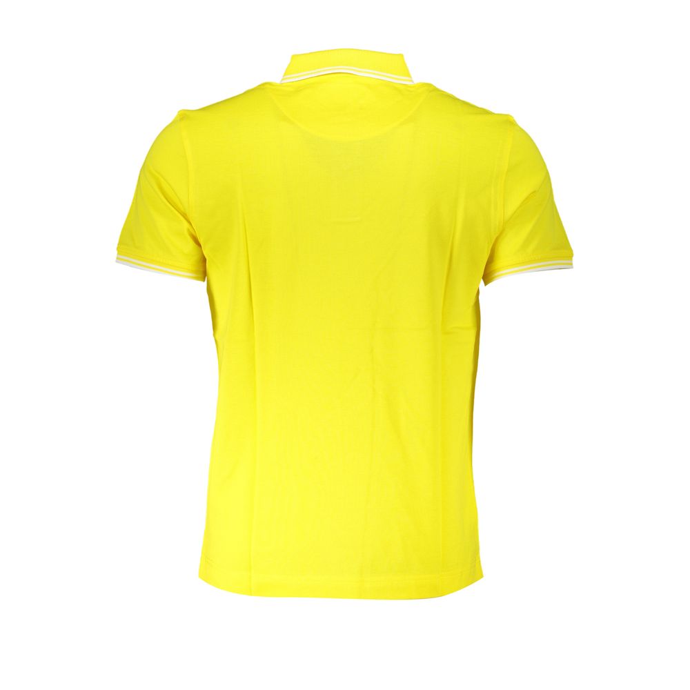 Harmont & Blaine Elegant Yellow Cotton Polo with Contrast Details Harmont & Blaine