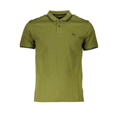 Harmont & Blaine Sharp Green Contrast Polo Shirt Harmont & Blaine