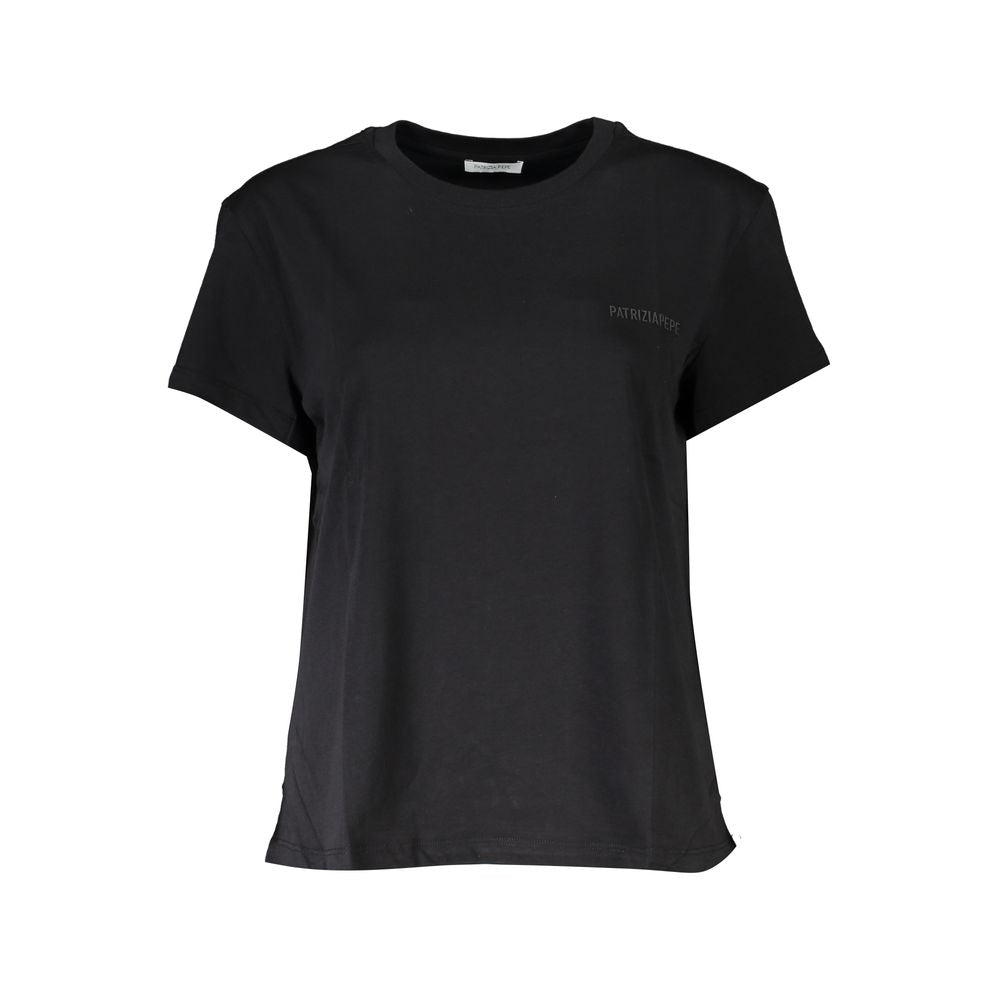 Patrizia Pepe Chic Crew Neck Organic Cotton Tee Patrizia Pepe