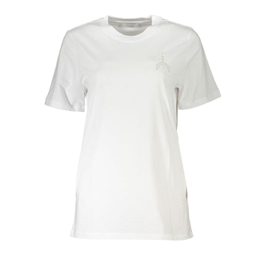 Patrizia Pepe Chic Embroidered Crew Neck Tee Patrizia Pepe