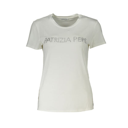 Patrizia Pepe Chic Sparkling Crew Neck Tee Patrizia Pepe