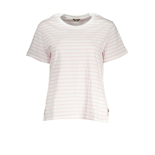 K-WAY Chic White Contrast Detail Tee K-WAY