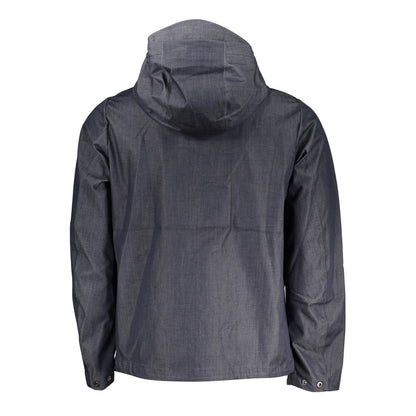 K-WAY Chic Blue Cotton Hooded Sports Jacket K-WAY