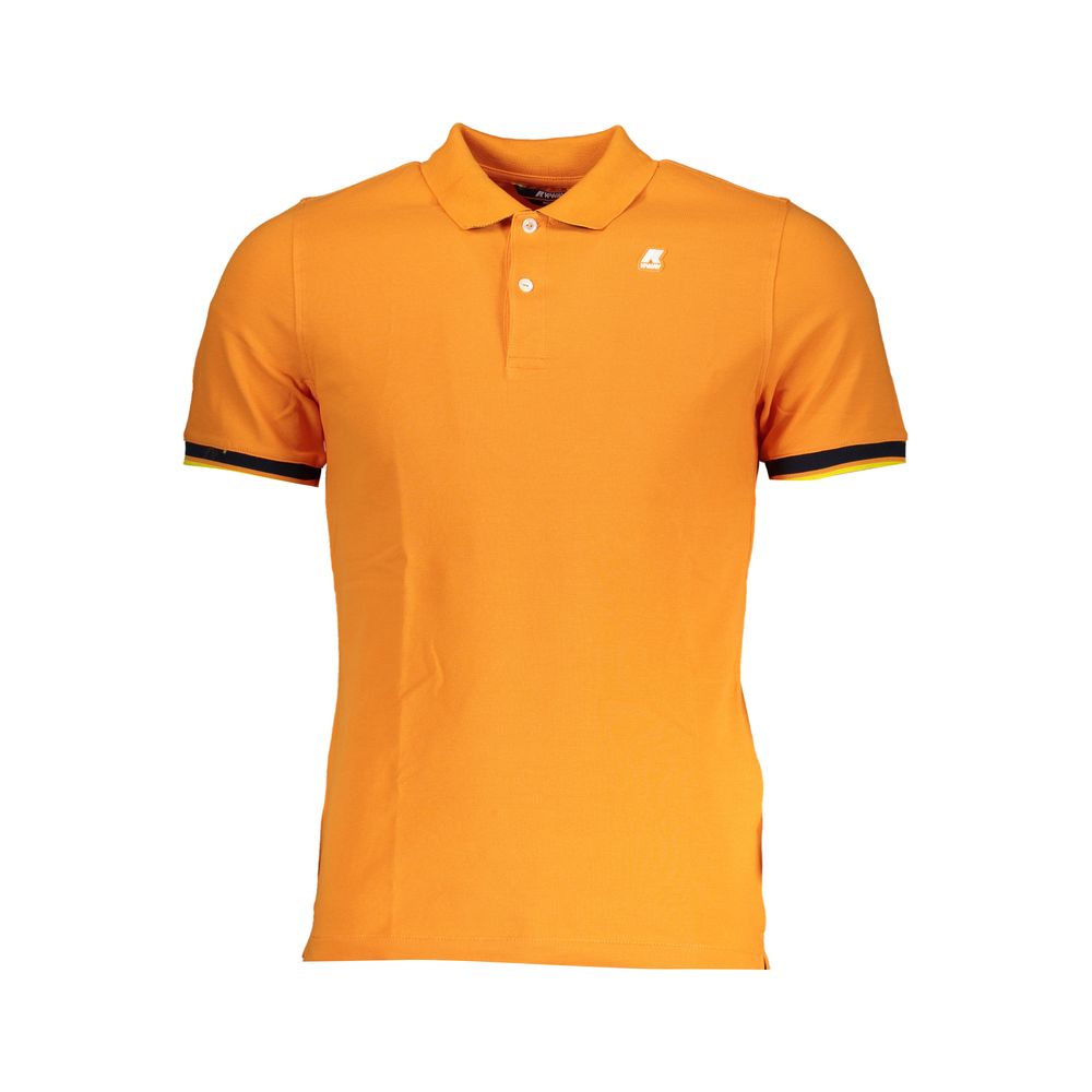 K-WAY Vibrant Orange Contrast Detail Polo K-WAY