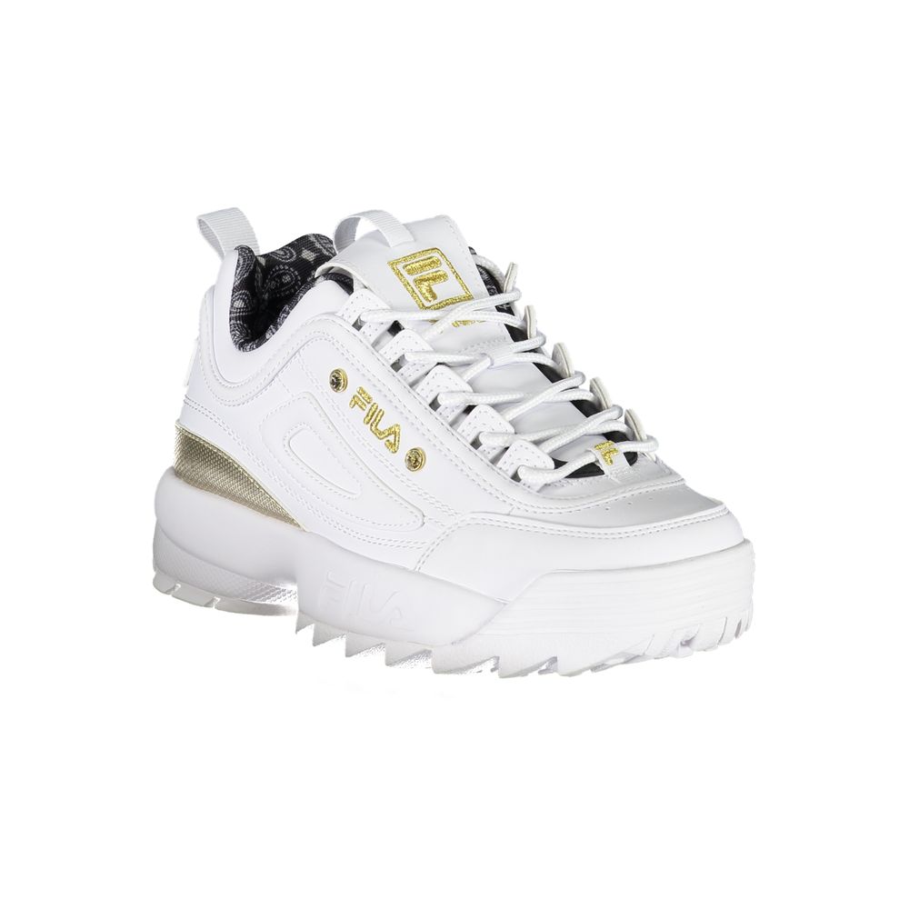 Fila Exquisite White Lace-Up Sneakers Fila