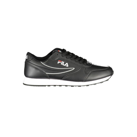 Fila Sleek Black Sports Sneakers with Contrast Details Fila