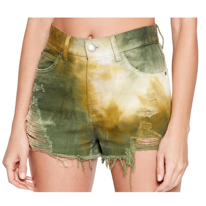 PINKO Chic Military Green Cotton Shorts for Women PINKO