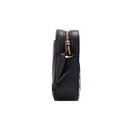 Michael Kors Jet Set Large East West Black Haircalf Zip Chain Crossbody Bag Michael Kors