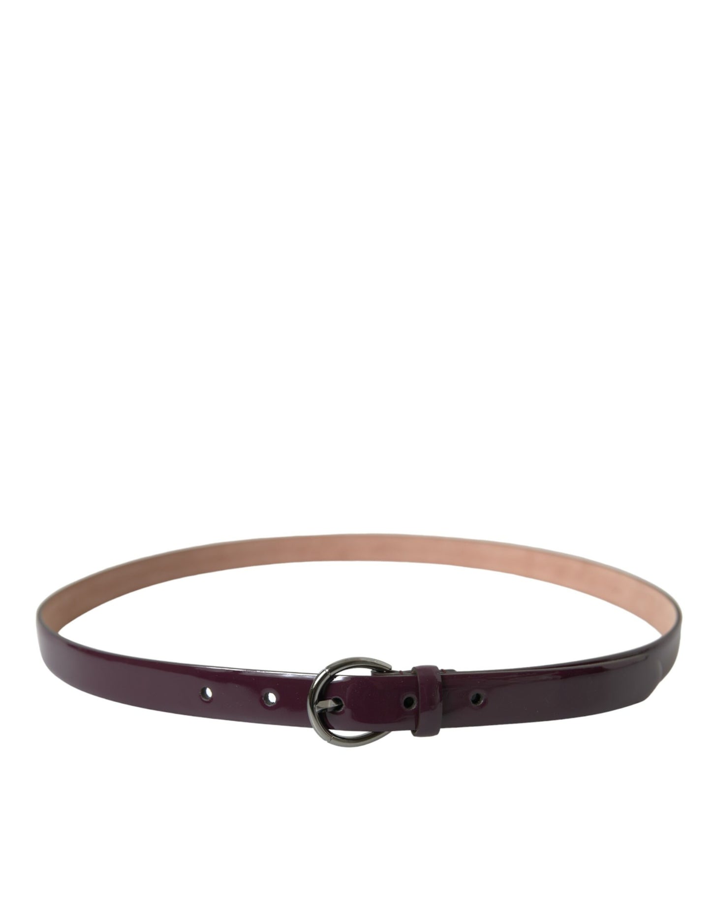 Dolce & Gabbana Elegant Maroon Leather Waist Belt Dolce & Gabbana