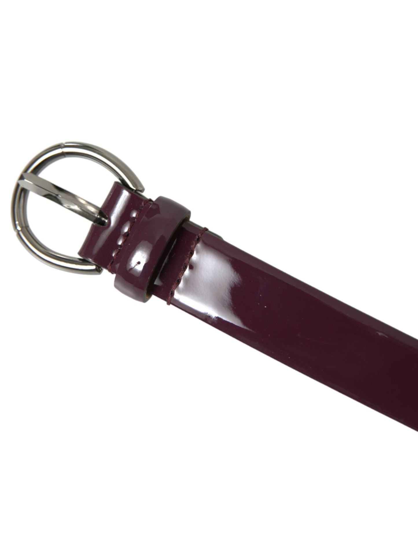 Dolce & Gabbana Elegant Maroon Leather Waist Belt Dolce & Gabbana