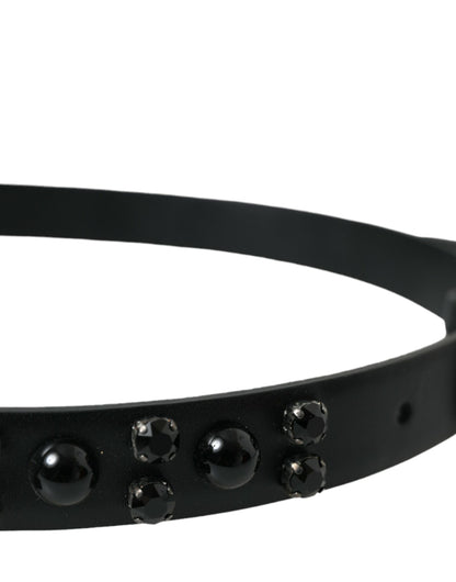 Dolce & Gabbana Engraved Logo Leather Waist Belt Dolce & Gabbana