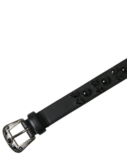 Dolce & Gabbana Engraved Logo Leather Waist Belt Dolce & Gabbana