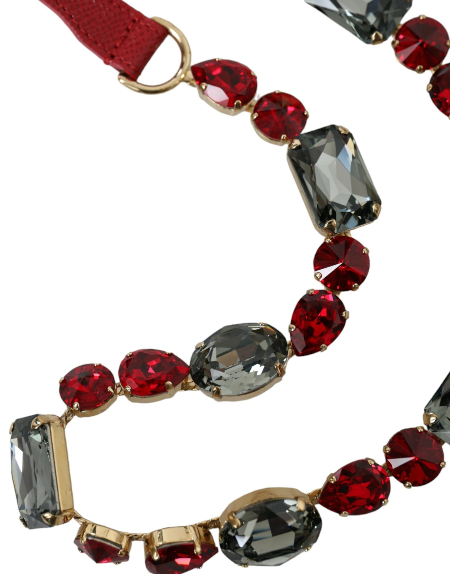 Dolce & Gabbana Radiant Red Crystal Buckle Waist Belt Dolce & Gabbana