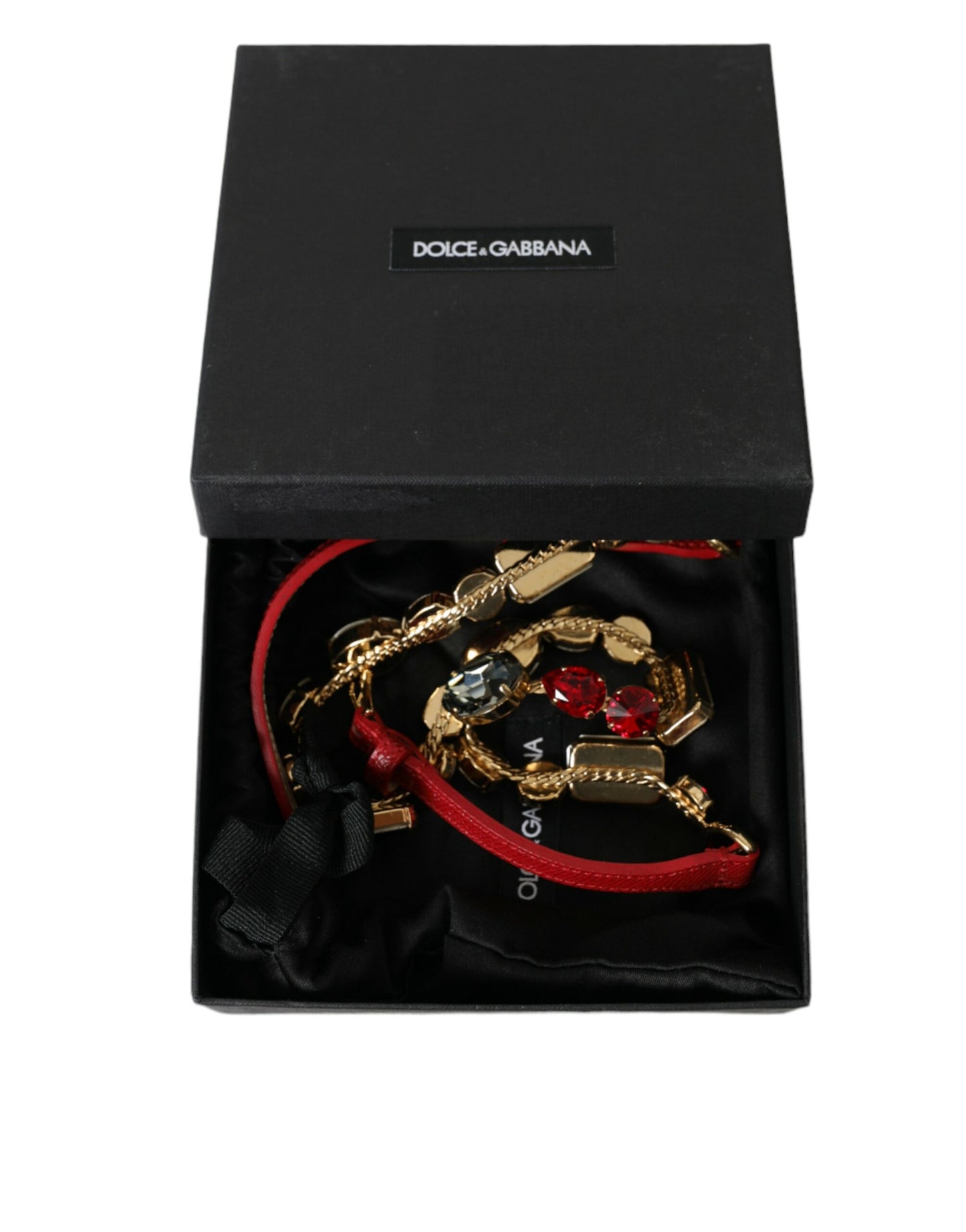 Dolce & Gabbana Radiant Red Crystal Buckle Waist Belt Dolce & Gabbana