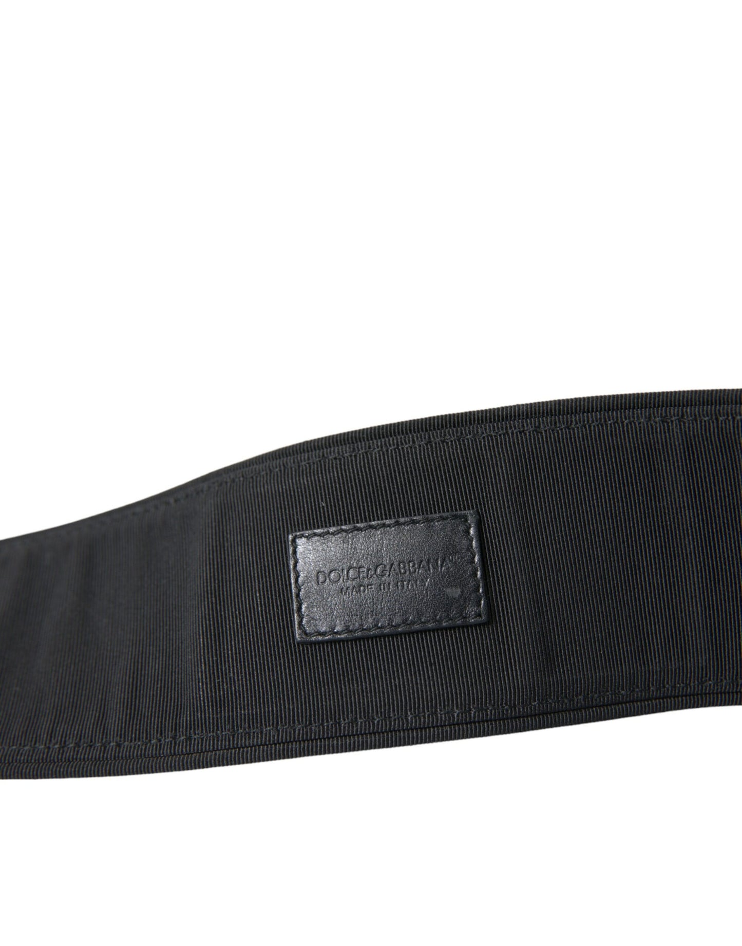 Dolce & Gabbana Elegant Suede Waist Belt in Timeless Black Dolce & Gabbana