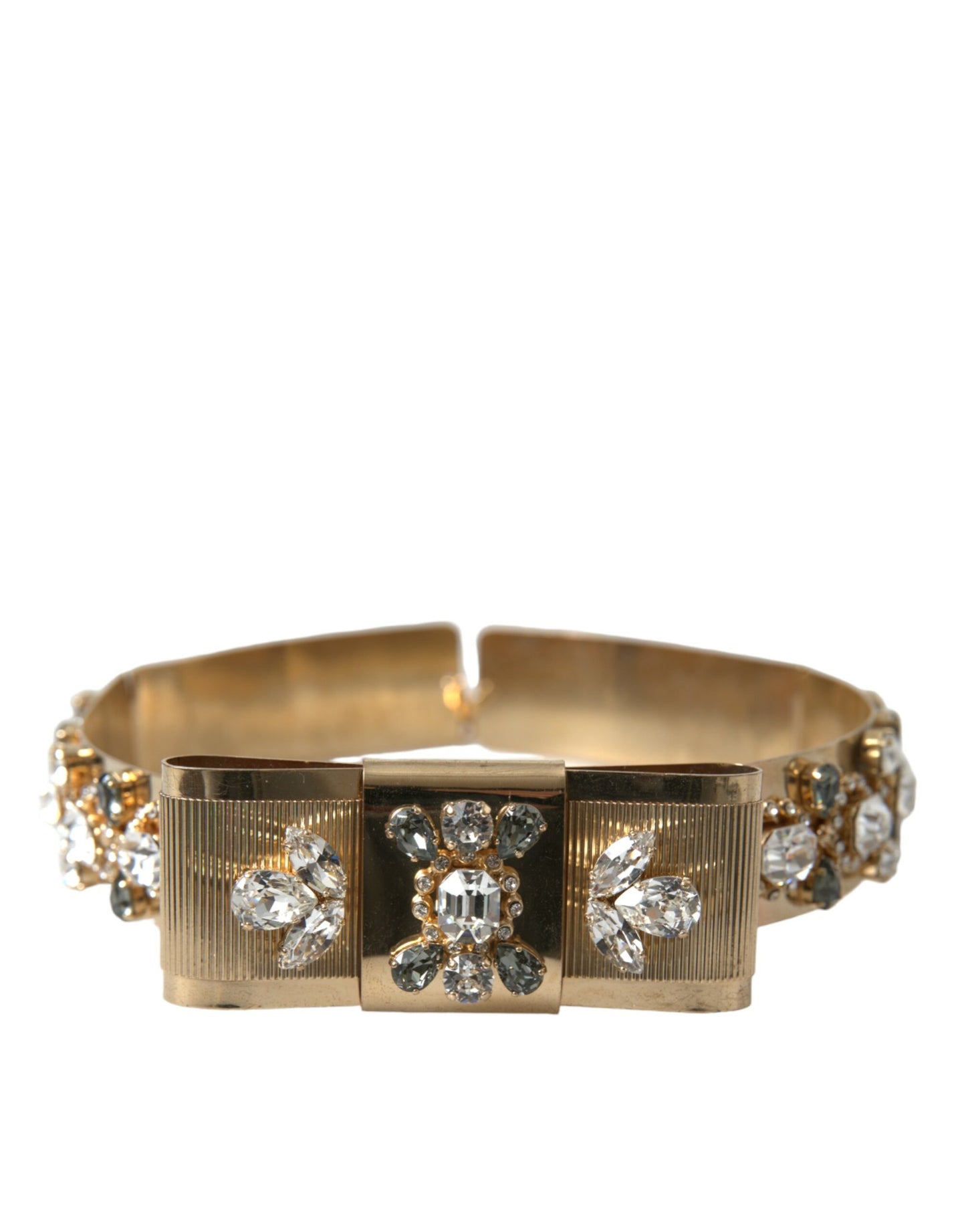 Dolce & Gabbana Gold-Tone Crystal Embellished Waist Belt Dolce & Gabbana