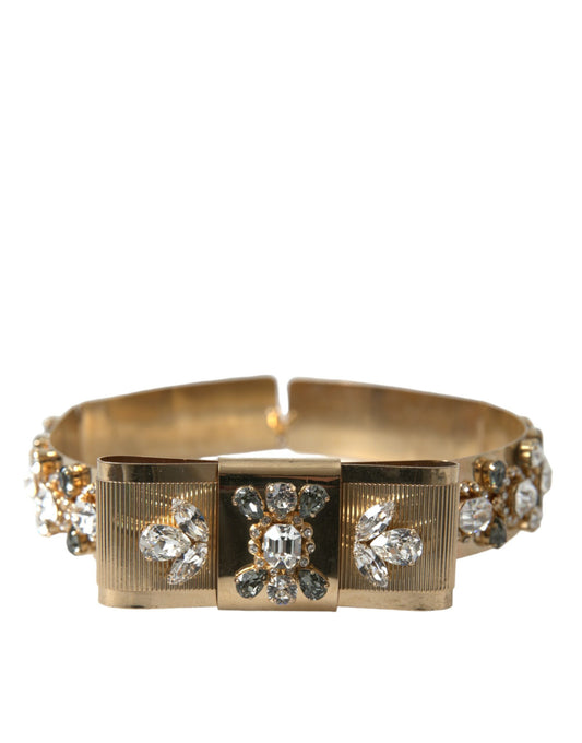 Dolce & Gabbana Gold-Tone Crystal Embellished Waist Belt Dolce & Gabbana