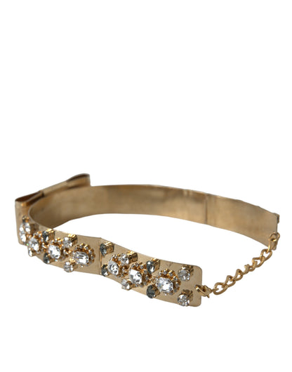 Dolce & Gabbana Gold-Tone Crystal Embellished Waist Belt Dolce & Gabbana