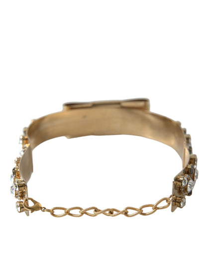 Dolce & Gabbana Gold-Tone Crystal Embellished Waist Belt Dolce & Gabbana