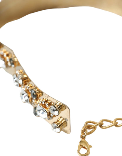 Dolce & Gabbana Gold-Tone Crystal Embellished Waist Belt Dolce & Gabbana