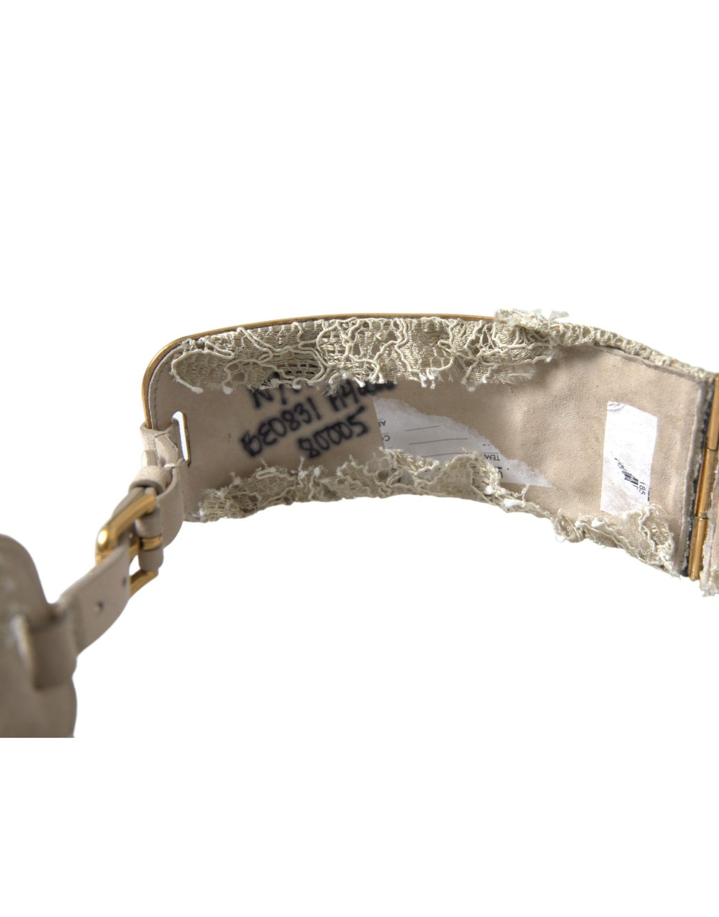 Dolce & Gabbana Elegant Gold-Tone Faux Pearl Floral Belt Dolce & Gabbana