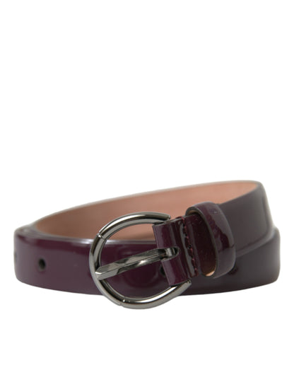 Dolce & Gabbana Elegant Maroon Leather Waist Belt Dolce & Gabbana