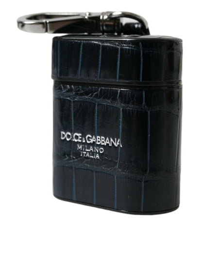 Dolce & Gabbana Chic Crocodile Leather Airpods Case Dolce & Gabbana