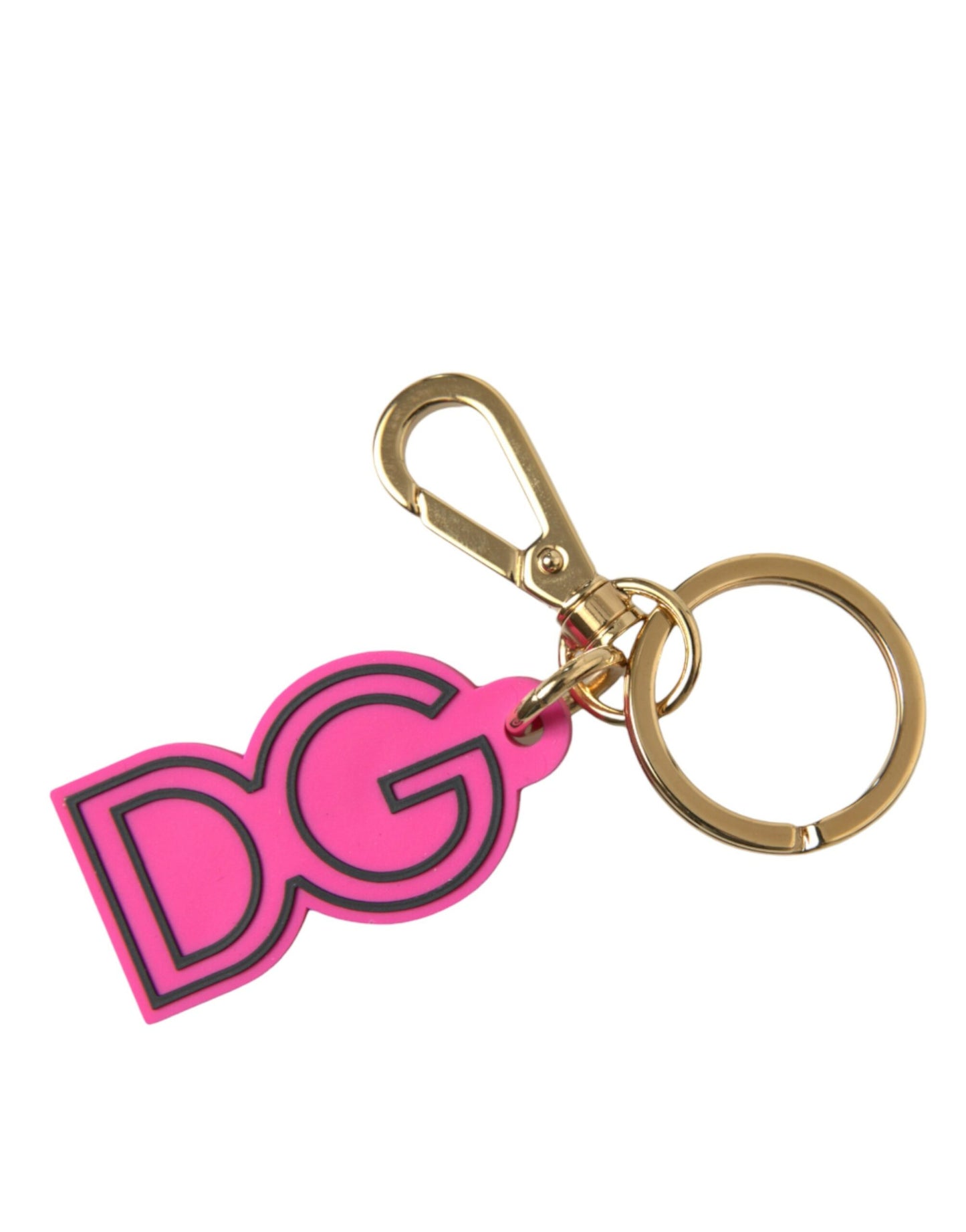 Dolce & Gabbana Chic Gold and Pink Keychain Elegance Dolce & Gabbana