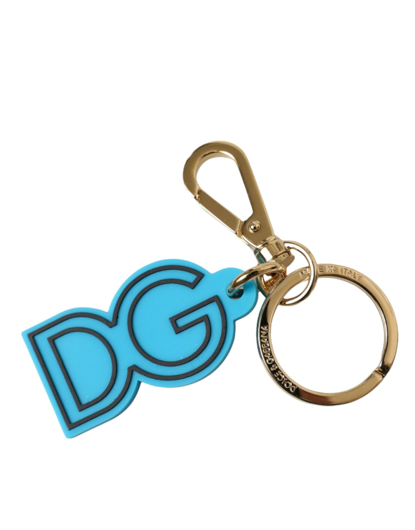 Dolce & Gabbana Elegant Blue Gold Keychain Accessory Dolce & Gabbana