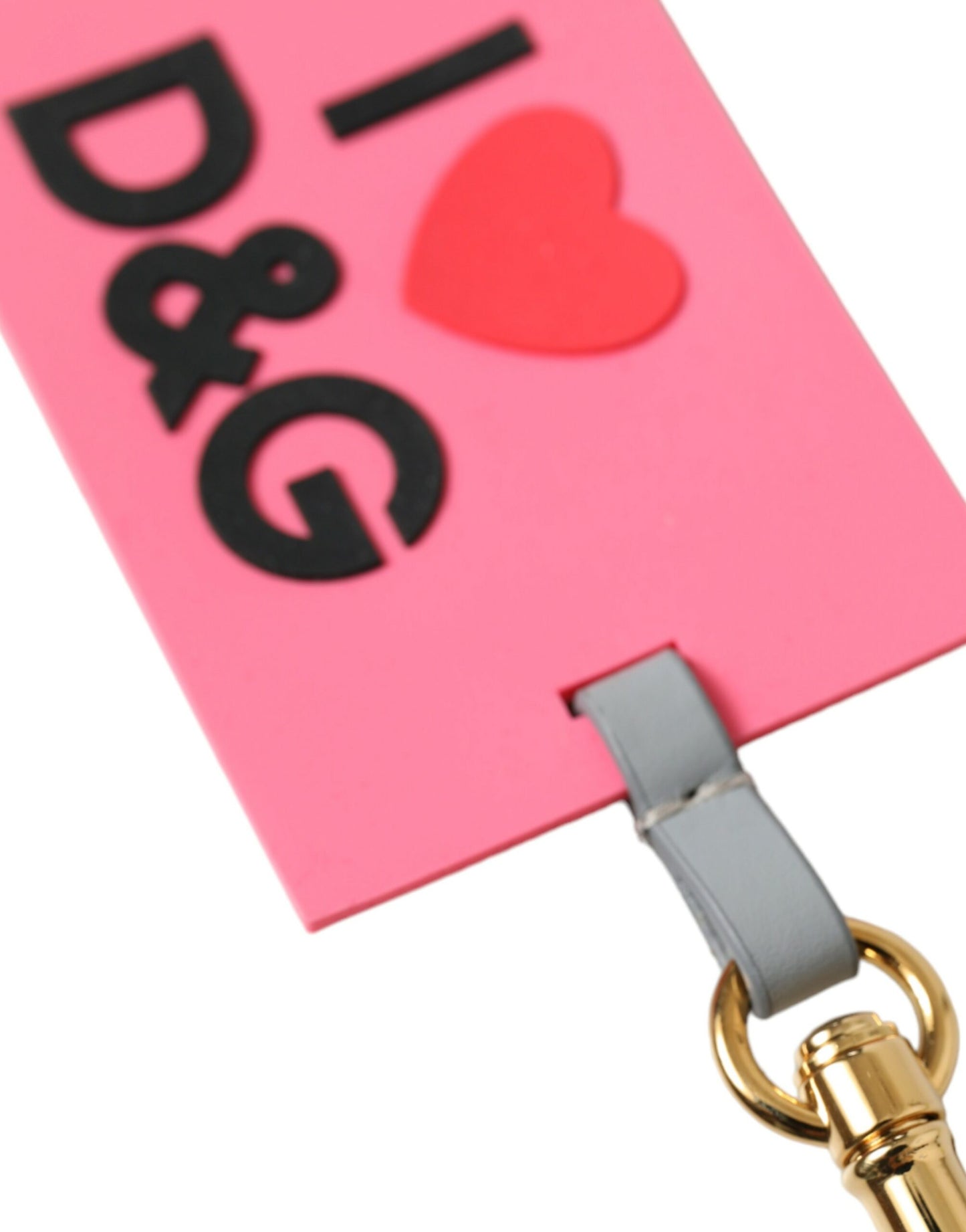 Dolce & Gabbana Chic Trifold Gold & Pink Key Holder Case Dolce & Gabbana