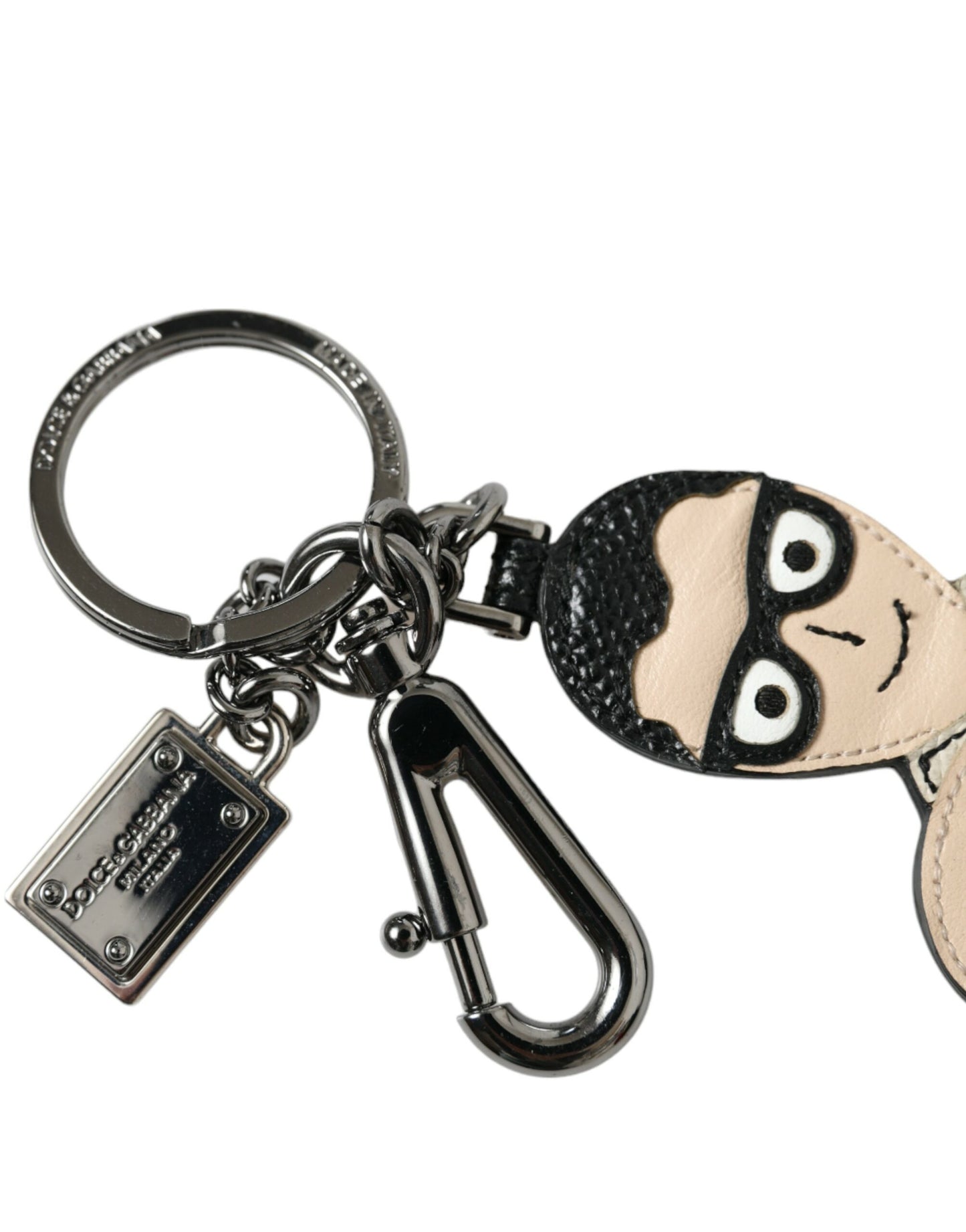 Dolce & Gabbana Elegant Multicolor Leather Keychain Dolce & Gabbana