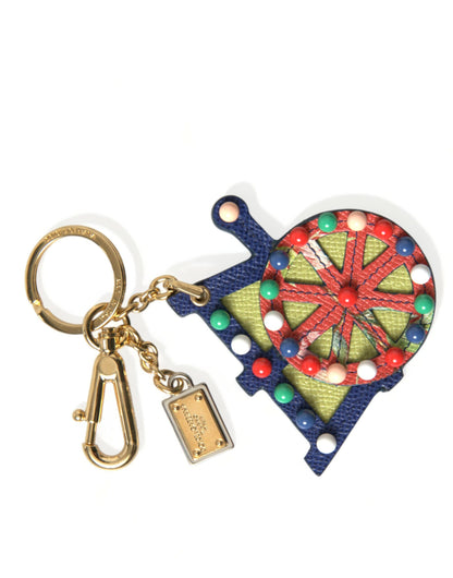 Dolce & Gabbana Multicolor Cellulose Designer Keychain Dolce & Gabbana