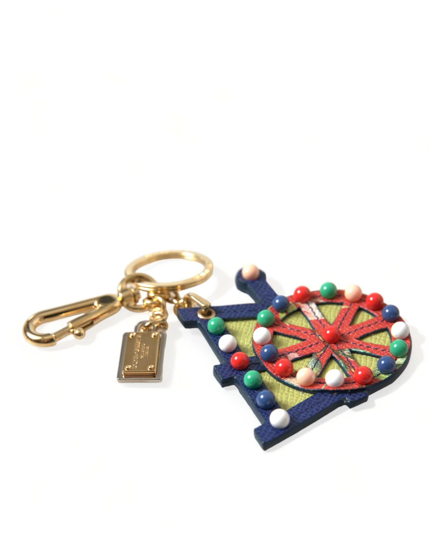 Dolce & Gabbana Multicolor Cellulose Designer Keychain Dolce & Gabbana