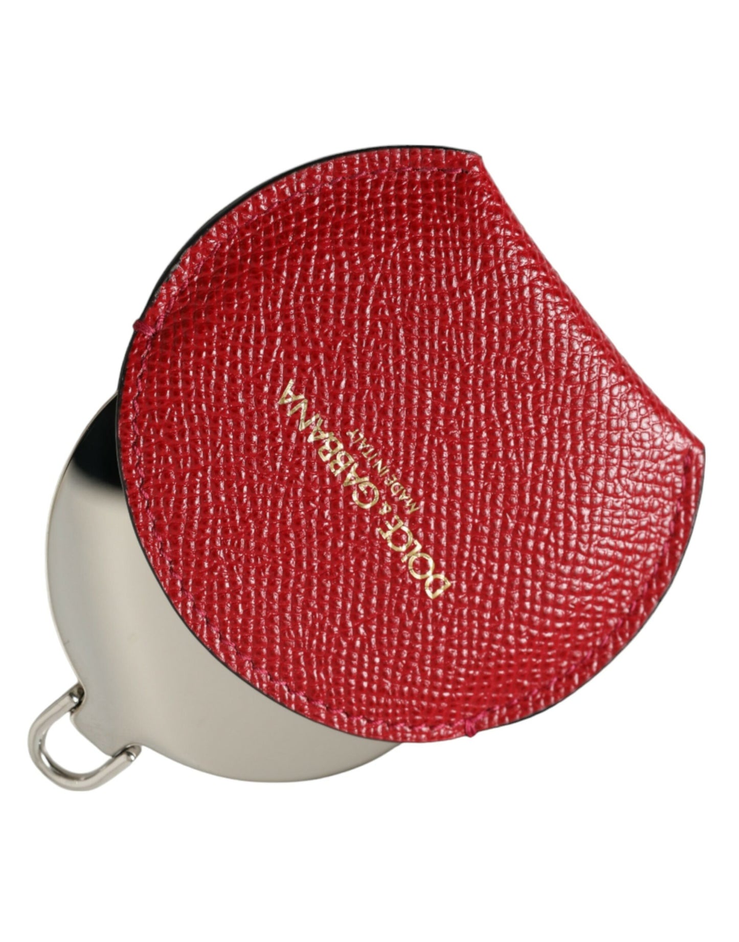 Dolce & Gabbana Elegant Red Leather Mirror Holder Dolce & Gabbana