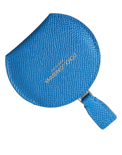 Dolce & Gabbana Elegant Blue Leather Mirror Holder Dolce & Gabbana