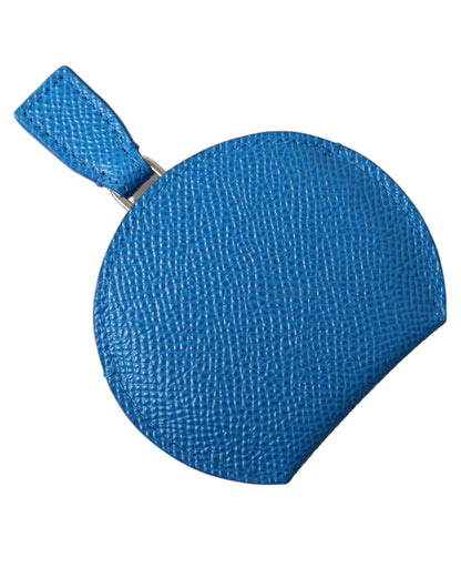 Dolce & Gabbana Elegant Blue Leather Mirror Holder Dolce & Gabbana