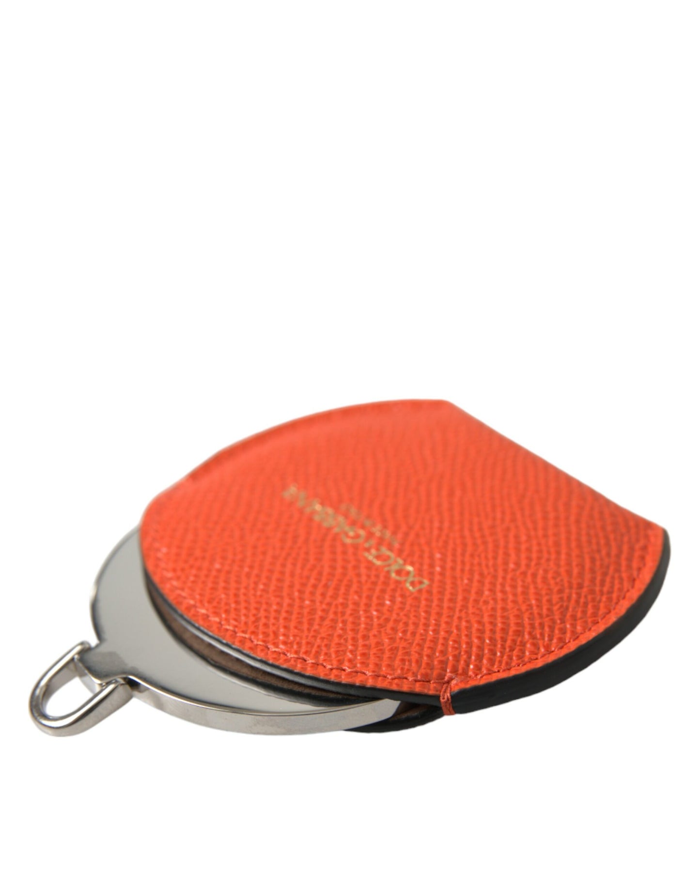 Dolce & Gabbana Elegant Orange Leather Mirror Holder Dolce & Gabbana